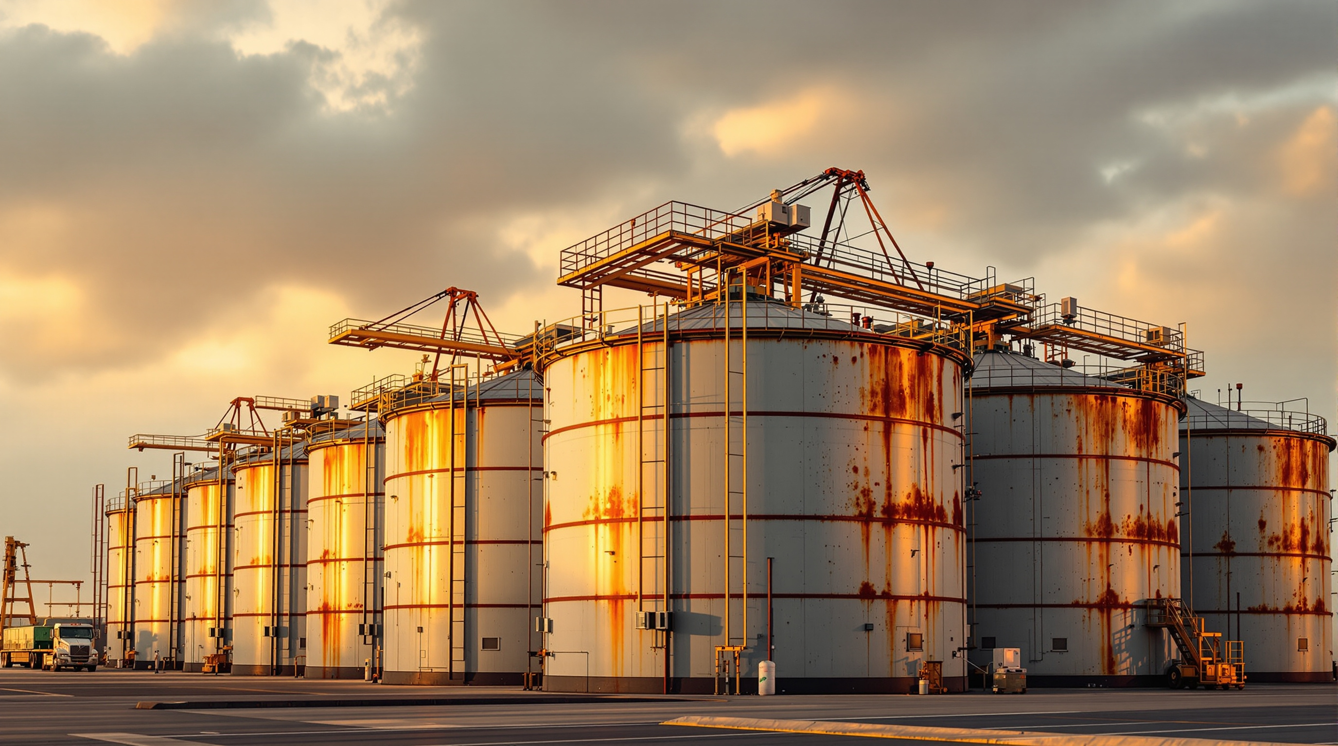 Bulk liquid cargo storage and handling at a maritime terminal