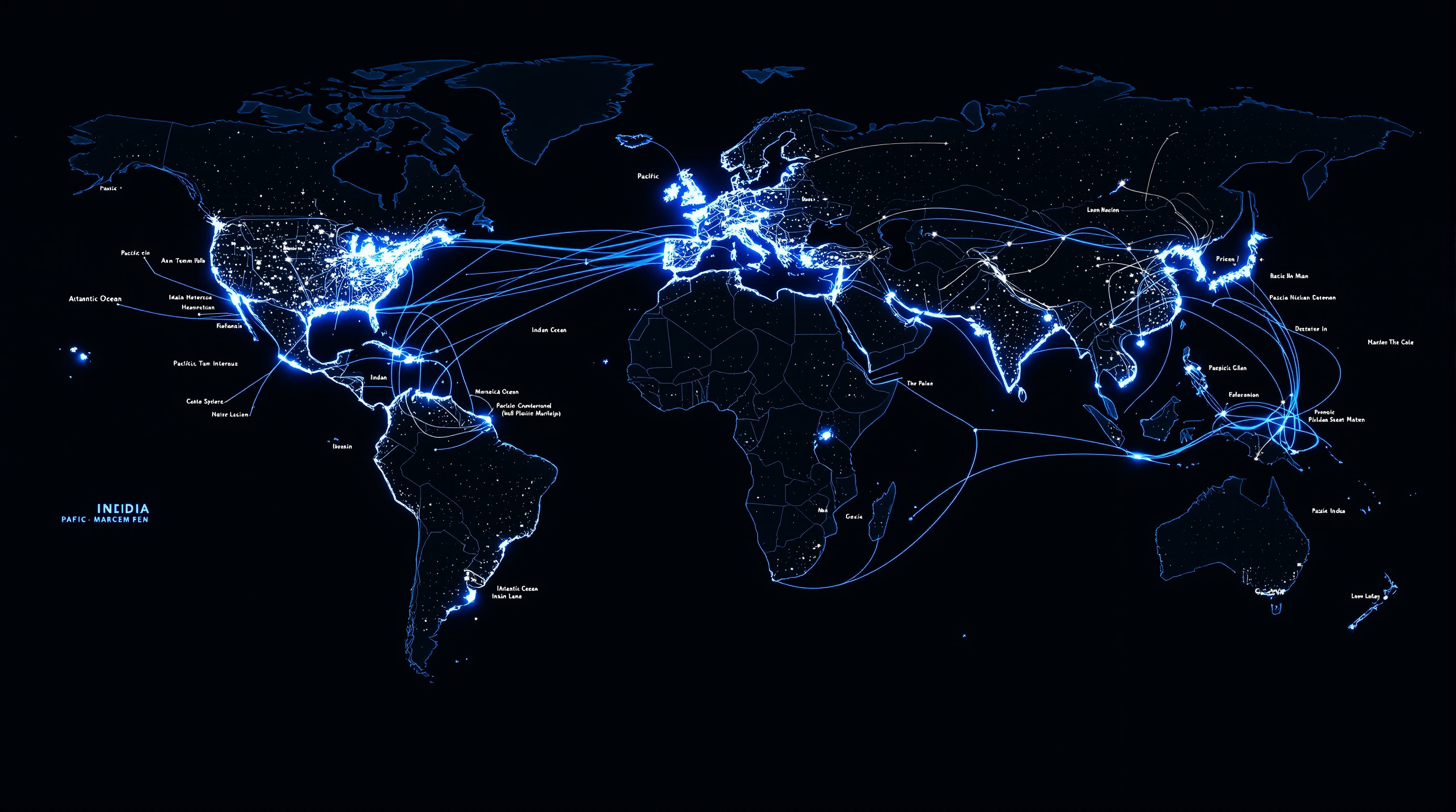 Global chemical tanker trade routes map